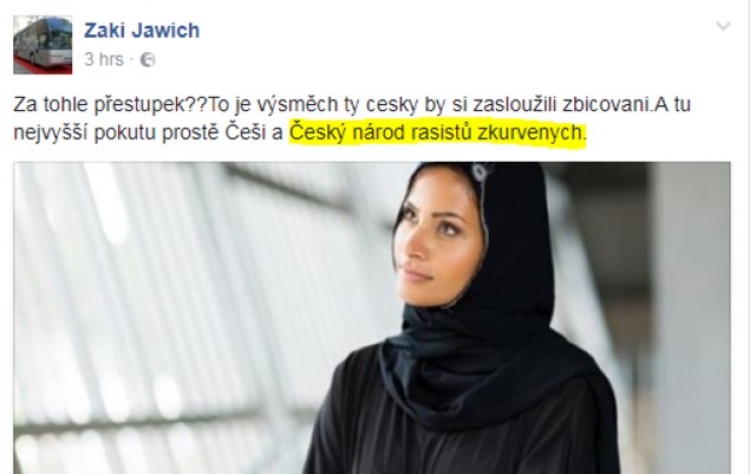 Přijali jsme muslima ze Sýrie. Zabil Čecha a teď nadává národu českému do „rasistů zkur…“